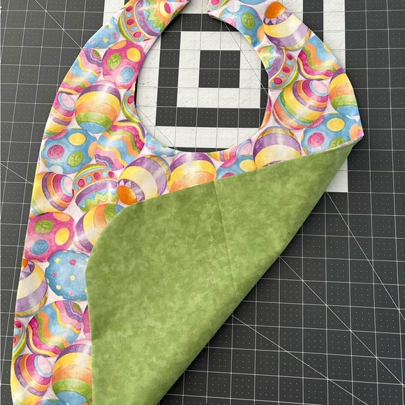 Colorful Easter Egg Pattern Bib - Picture 3 of 4